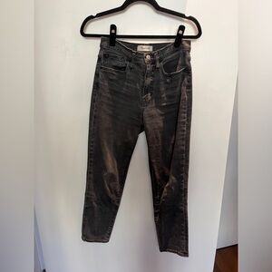 Madewell Straight Black Jean Pants